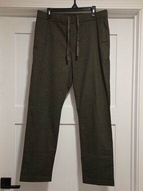 NWT J.Crew Factory Men's Drawstring Pant - Brushed Cotton Blend - Green - L